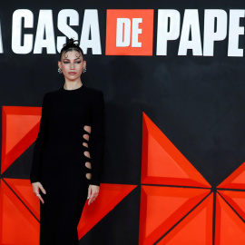 09/12/21. Úrsula Corberó durante la promoción de la última temporada de 'La Casa de Papel'.