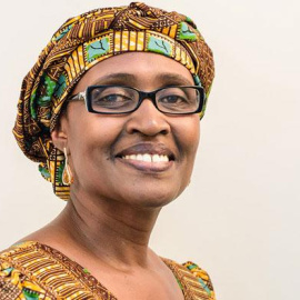 La directora ejecutiva de Oxfam Internacional, Winnie Byanyima