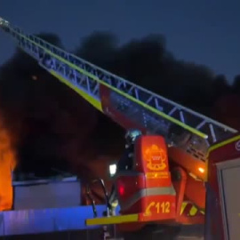 Controlado el incendio en una nave de productos químicos de Toledo