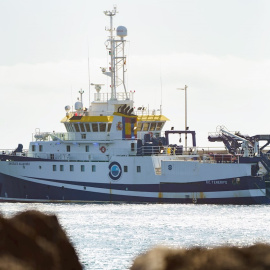 12/06/2021. El buque oceanográfico Ángeles Alvariño regresa este sábado al Puerto de Santa Cruz de Tenerife por problemas técnicos. - EFE