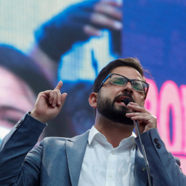 Acto de fin de campaña del chileno Gabriel Boric.