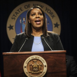 La fiscal general neoyorquina, Letitia James.