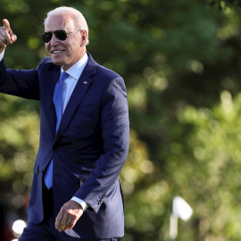 El presidente de Estados Unidos, Joe Biden, en el jardín sur de la Casa Blanca, el 25 de junio de 2021.