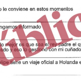 Extracto de las conversaciones recuperadas del teléfono de Javier López Madrid, ex consejero delegado de OHL, que hacen mención al rey Felipe VI