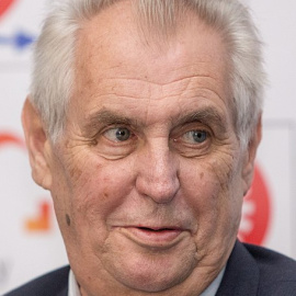 El Presidente de República Checa, Milos Zeman, en 2017