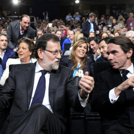 Convención Nacional del PP, Mariano Rajoy y Jose María Aznar. 23/01/2015.