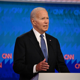 27 de junio de 2024. Joe Biden en el debate electoral contra Donald Trump el pasado 27 de junio.