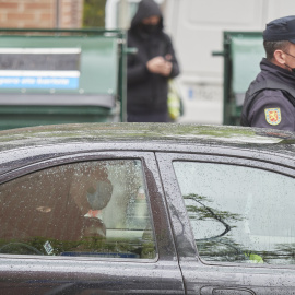 Coche de policía 27 de abril de 2021, Navarra (España).