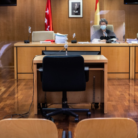 Sala de la Audiencia Provincial de Madrid en una imagen de archivo fechada el 20 de septiembre de 2021.