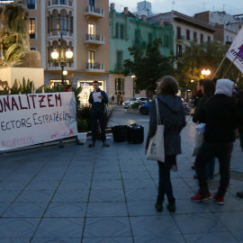 17/03/2022 - Una protesta d'aquesta setmana a Tarragona contra l'encariment del preu de la llum.