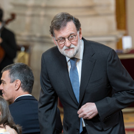 16/07/2024 El expresidente del Gobierno, Mariano Rajoy, durante el X aniversario de la Proclamación del Rey, en el Palacio Real.