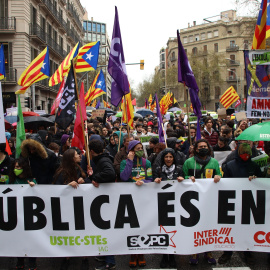 La capçalera de la manifestació