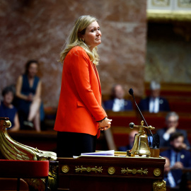 Yael Braun-Pivet, recién elegida Presidenta de la Asamblea Nacional, a 18 de julio de 2024.