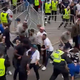 Los disturbios tras la final de la Eurocopa en Londres dejan 49 detenidos y 19 policías heridos