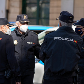 20/01/22. Agentes de la Policía Nacional de València. Foto de archivo.