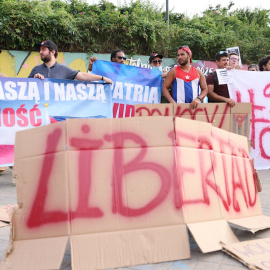 Protestas cubanos polonia