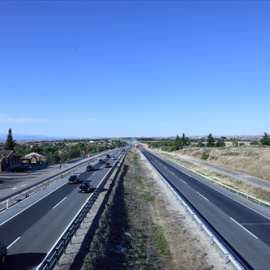 Vista de una autovía durante el primer día de la primera 'Operación Salida' del verano 2021, el pasado 2 de julio, en Madrid