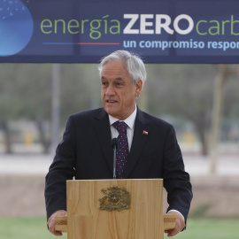 El presidente chileno, Sebastián Piñera, durante un evento sobre la retirada del carbón. / Europa Press