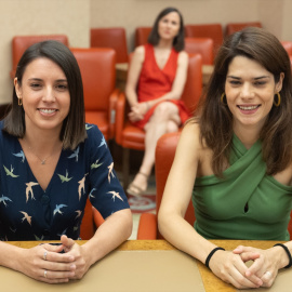 Imagen de archivo de la eurodiputada de Podemos, Irene Montero, en el Parlamento Europeo.