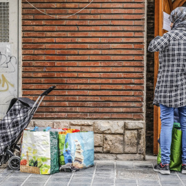 Una mujer con hiyab en el País Valencià el pasado 15 de mayo de 2020.