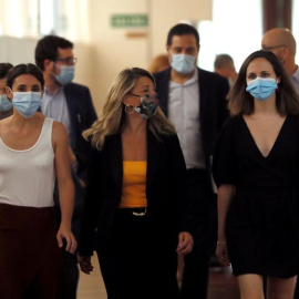 Yolanda Díaz, Ione Belarra, Irene Montero