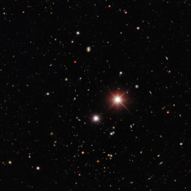 Imagen tomada del cometa Bernardinelli-Bernstein desde el Cerro Tololo Inter-American Observatory (CTIO).