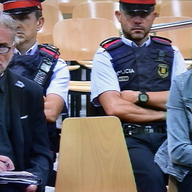 Fernando Blanco y Marga Garau, padres de Nadia, durante la celebración del juicio en 2018. Imagen de archivo.