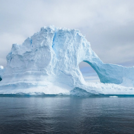 25/03/2022 Imagen de un iceberg en la Antártida el 1 de marzo de 2019.