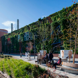 Jardines verticales en el Palacio de Congresos Europa de Vitoria-Gasteiz.