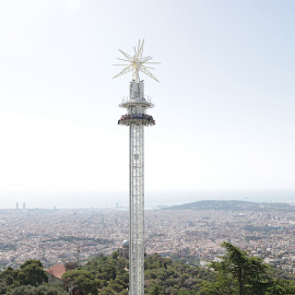 La nova atracció Merlí del parc d'atraccions del Tibidabo.