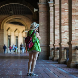 Turistas en Sevilla