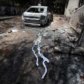 Una zona arrasada por los incendios en la ciudad de Mati,(Grecia). (SIMELA PANTZARTZI | EFE)