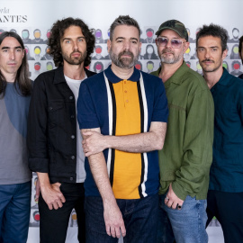 Los integrantes de Vetusta Morla posan durante un photocall en el Teatro Pavón, a 28 de mayo de 2024, en Madrid.