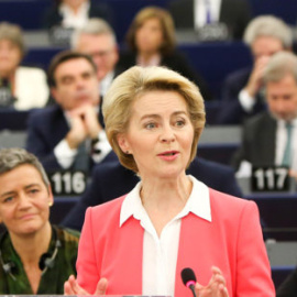 La nova presidenta de la Comissió Europea, l'alemanya Ursula von der Leyen.