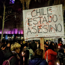 Mobilització de la comunitat xilena de Barcelona. CHILE DESPERTÓ!