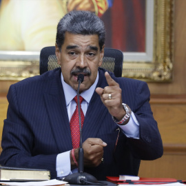 29/08/2024 El presidente de Venezuela, Nicolás Maduro, en una conferencia en el Palacio de Miraflores. Foto de archivo.