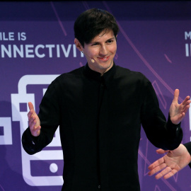 El  fundador y consejero delegado de Telegram, Pavel Durov, durante su participación en Mobile World Congress de 2016, en Barcelona. REUTERS/Albert Gea