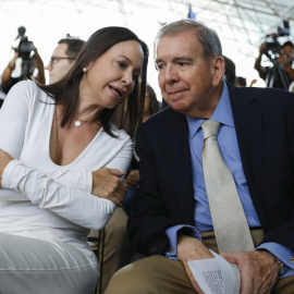 Maria Corina Machado junto a Edmundo Gonzalez Urrutia, en una imagen de archivo.