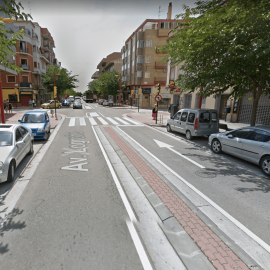 Altura de la Avenida de Logroño en la que ha tenido lugar el atropello - Google Maps