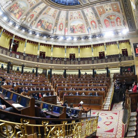 Vista general del hemiciclo del Congreso de los Diputados. EFE/Fernando Villar