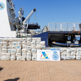 06/05/22. Incautación de 2.000 kilos de cocaína en Vigo (España). Imagen de Archivo.