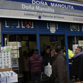 Administración de lotería 'Doña Manolita', en Madrid. /EFE