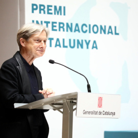 Judith Butler, Premi Internacional Catalunya, durant el seu discurs després de rebre el guardó.