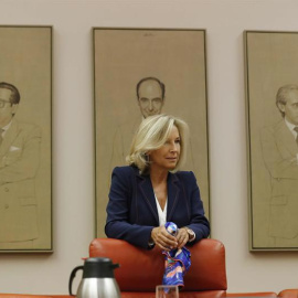 María Dolores Dancausa durante su comparecencia en el Congreso. (JUAN CARLOS HIDALGO | EFE)