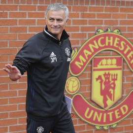 José Mourinho, en Old Trafford para su presentación como entrenador del Manchester United. EFE