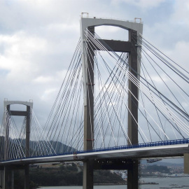 Vista del Puente de Rande, en la Ría de Vigo. E.P.