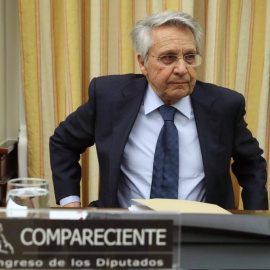 El expresidente de Caixanova, Julio Fernández Gayoso, en una comparecencia en el Congreso de los diputados. EFE