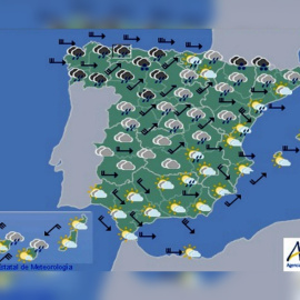 Previsión meteorológica de este jueves 12 de diciembre. EFE