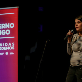 La portavoz de Unidas Podemos en la Asamblea de Madrid, Isabel Serra. EUROPA PRESS