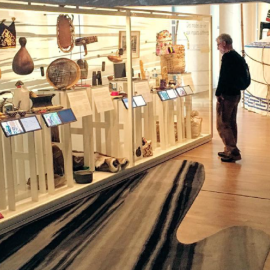 Una de las salas del Museo del Hombre, situado en París (Francia)